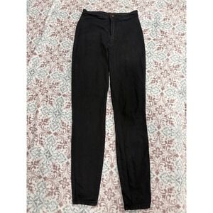 Fashion Nova Black High Waisted Skinny Jeans FN103 Size 9 Stretch Denim Pants